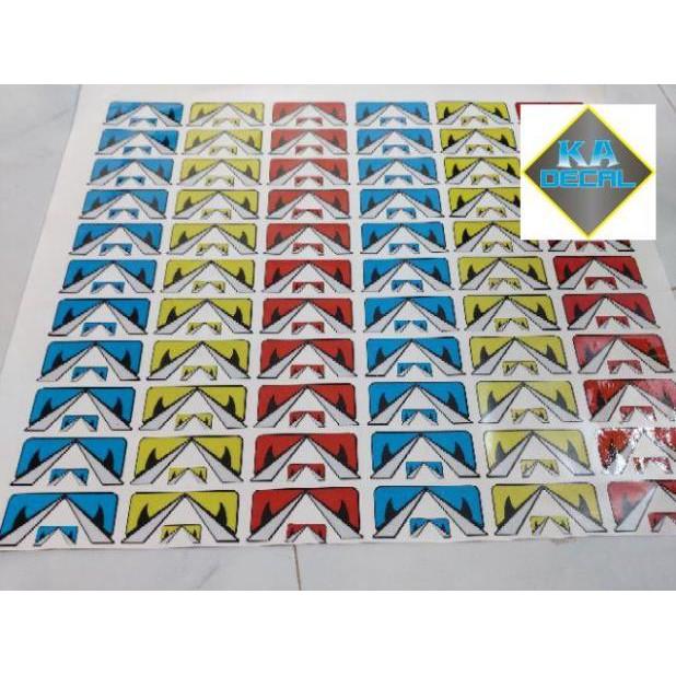 Tem logo mắt khủng long phản quang