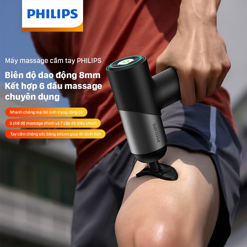 Súng Massage Cầm Tay Cao Cấp Philips PPM7323 - Hàng Nhập Khẩu