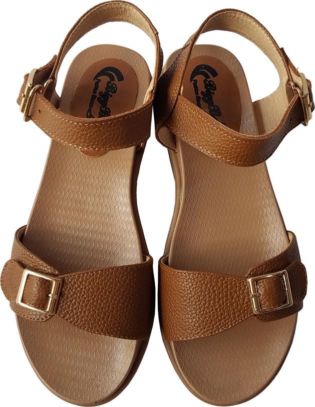 Giày Sandal Nữ BIGGBEN Da Bò Thật SDN57