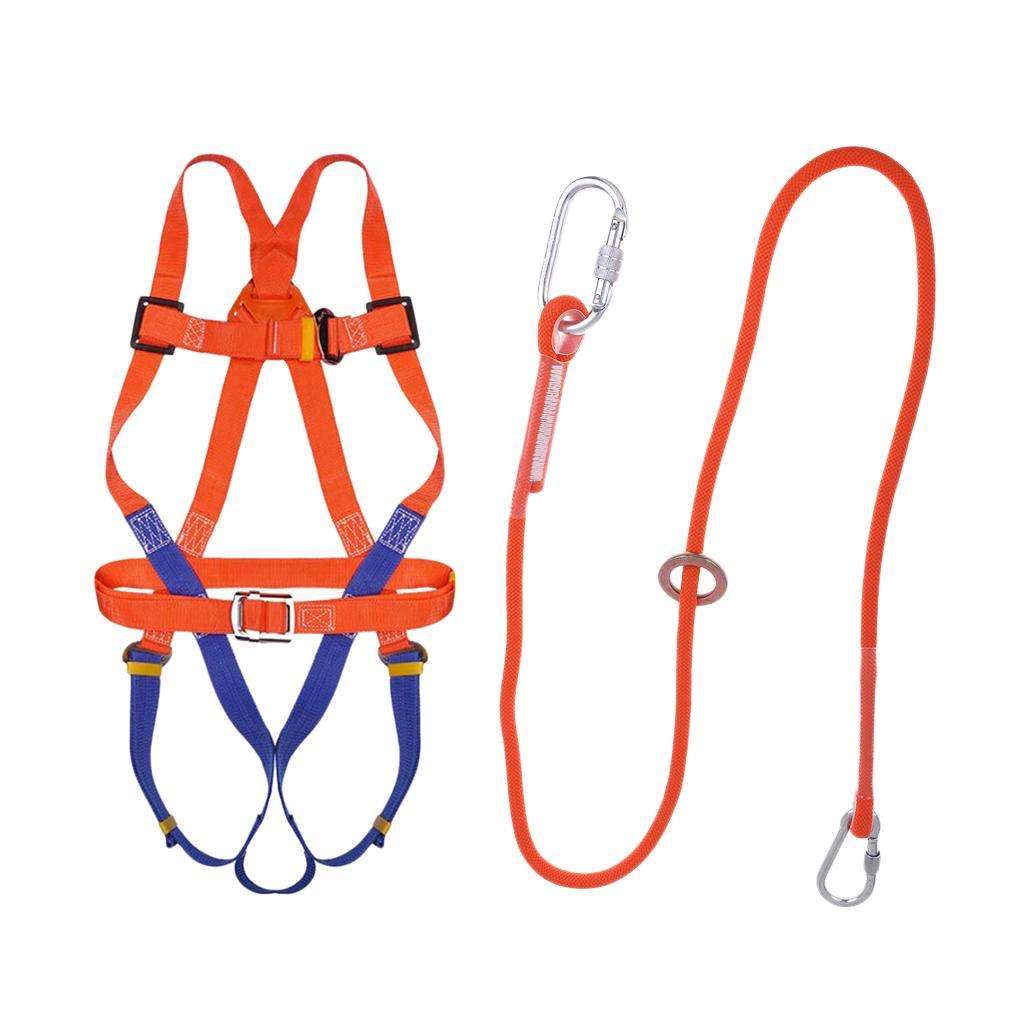 Full Body Safety Climbing Harness Outdoor Rock Climbing Harness for Mountaineering Expanding Training Tree Arborist Rappelling Equipment