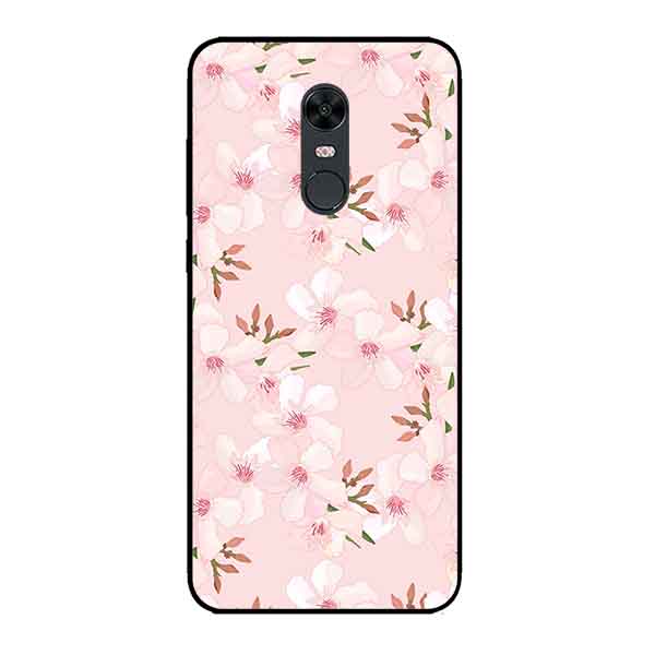 Ốp Lưng in cho Xiaomi Redmi 5 Mẫu Họa Tiết Hoa Đào - Hàng Chính Hãng