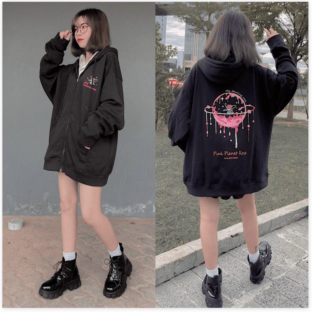 ÁO KHOÁC HOODIES DÂY KÉO NỮ XINH XẮN,CHẤT KIỆU VÃI THOÁNG MÁT CHO MÙA HÈ THỜI TRANG KING STORE