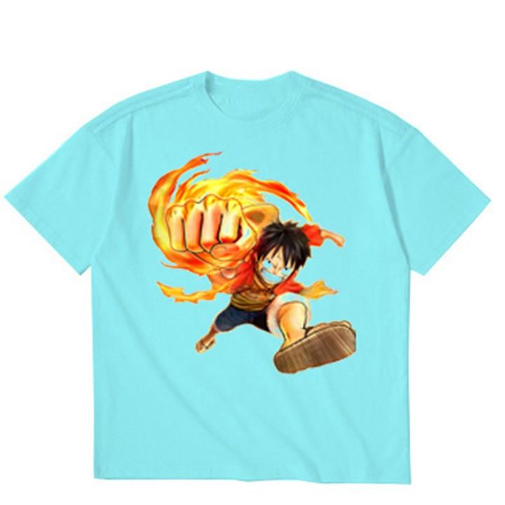 Áo thun bé trai form rộng in hình LUFFY - ATBT17
