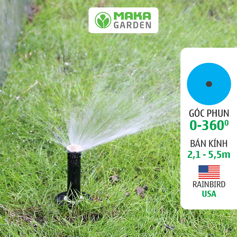 Đầu Tưới Cỏ Pop Up 1804 - Van10 - Van12 - Van15 - Van18 - RainBird Của Mỹ