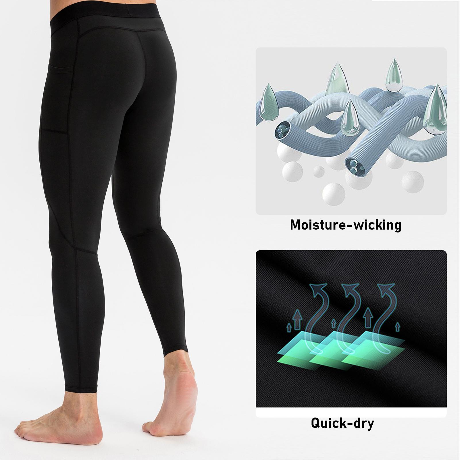 Quần Legging Thể Thao Thoáng Khí Có Dây Rút Có Túi Chống Thấm Nước Cho Nam