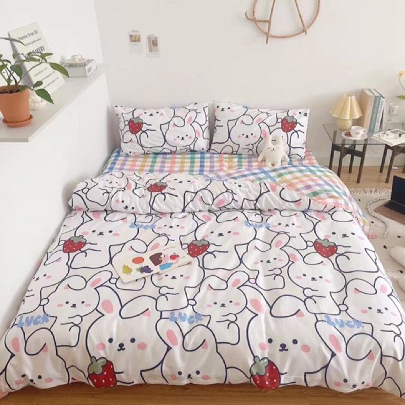 Bộ chăn ga gối cotton living 4 món