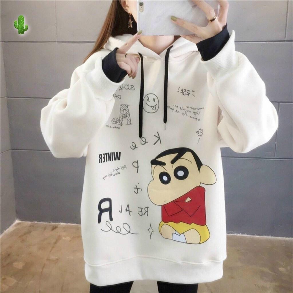 áo khoác hodie nữ form rộng unisex kee ngộ nghĩnh chất cao cấp ấm áp chiều thu PC9