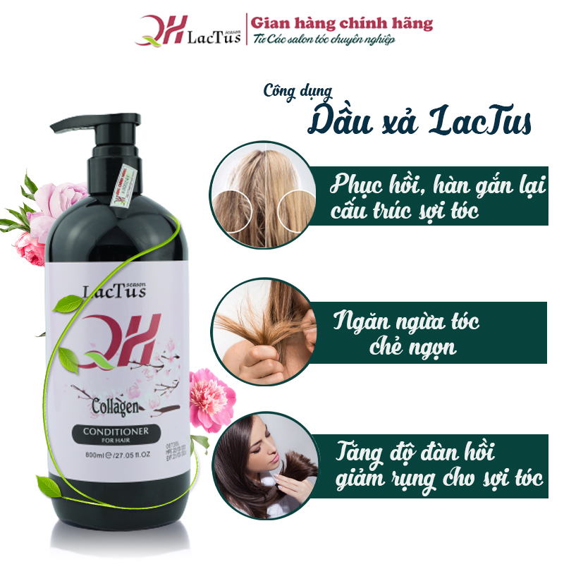 Dầu gội giảm tóc gãy rụng ngăn gàu lactus season 800ml