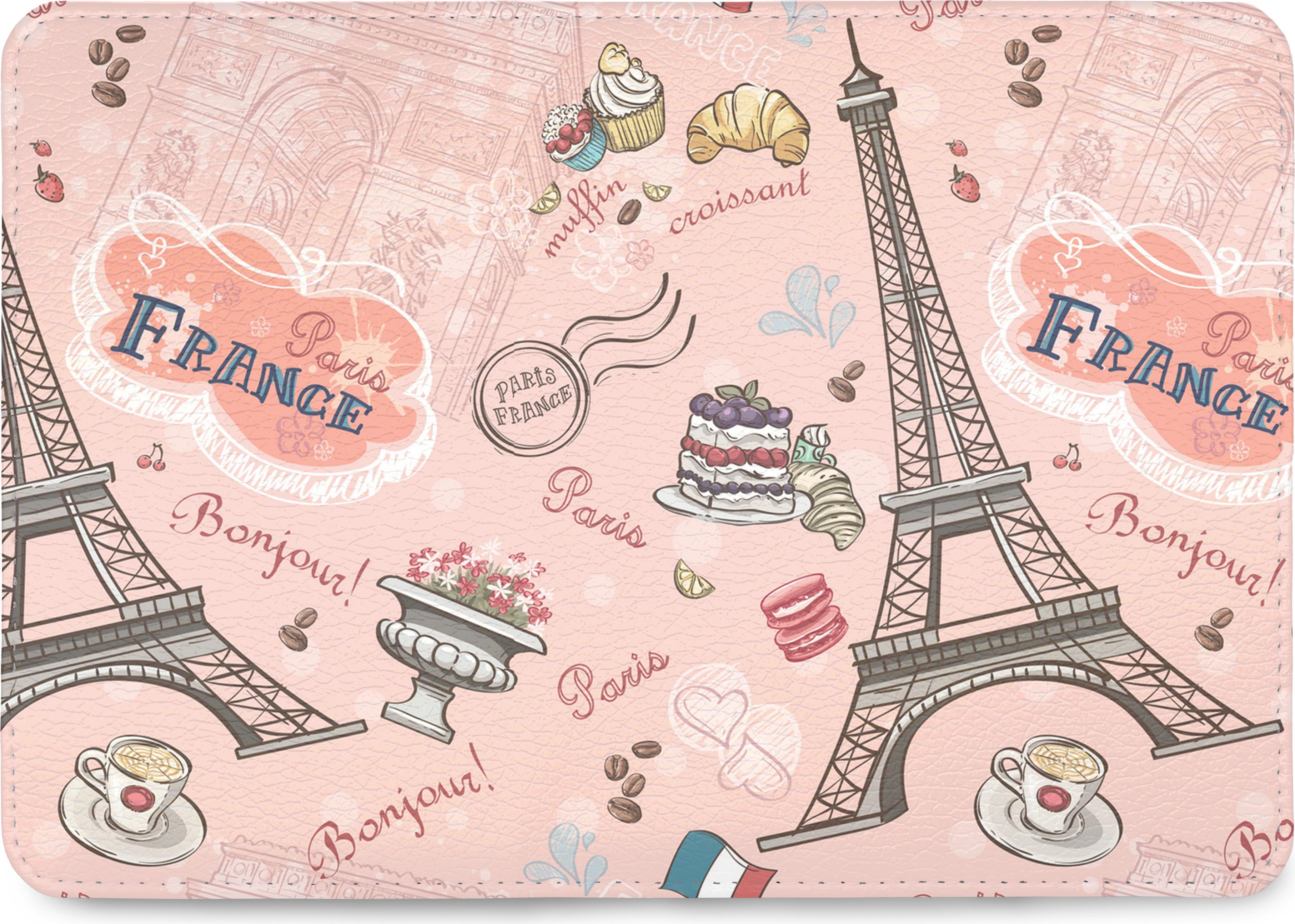 Ví Đựng Passport Du Lịch THÁP EIFFEL CUTE - Bao Da Hộ Chiếu Thời Trang - PPT079