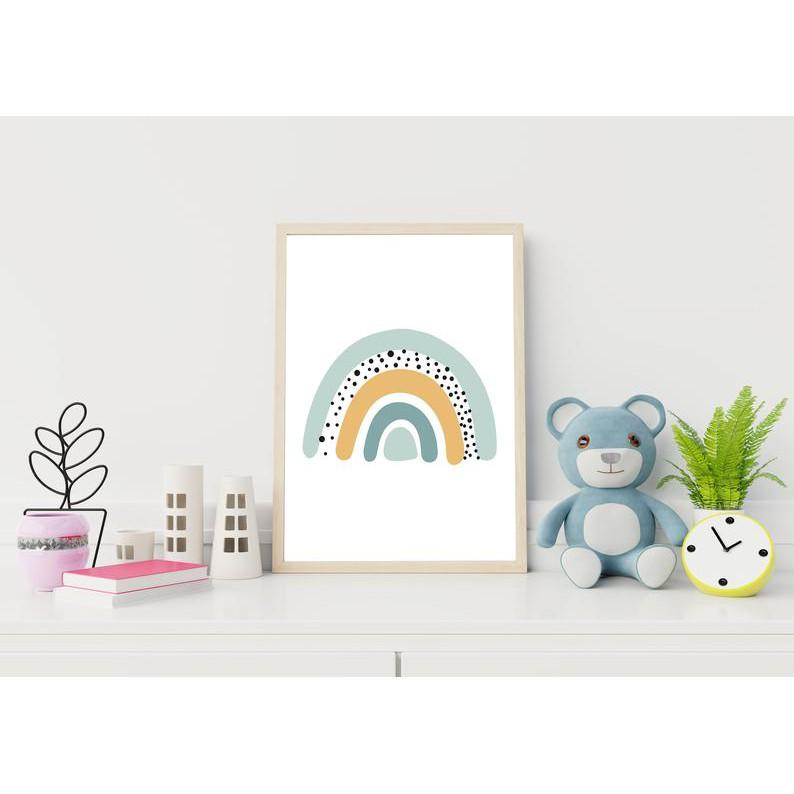 Tranh treo tường | Tranh cho bé-Boho Rainbow 45 , tranh canvas giá rẻ