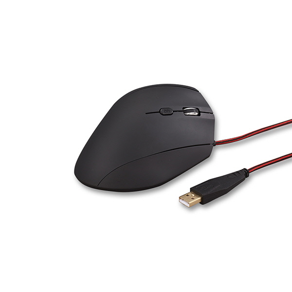 Chuột quang kiểu dáng Handy Vertical chóng mỏi, tích hợp 6 nút chức năng - Handy Vertical Mouse Actto MSC-185 - Hàng chính hãng