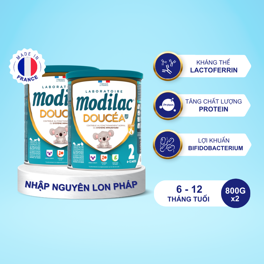 Combo 2 Sữa bột Modilac Doucéa 2 800g