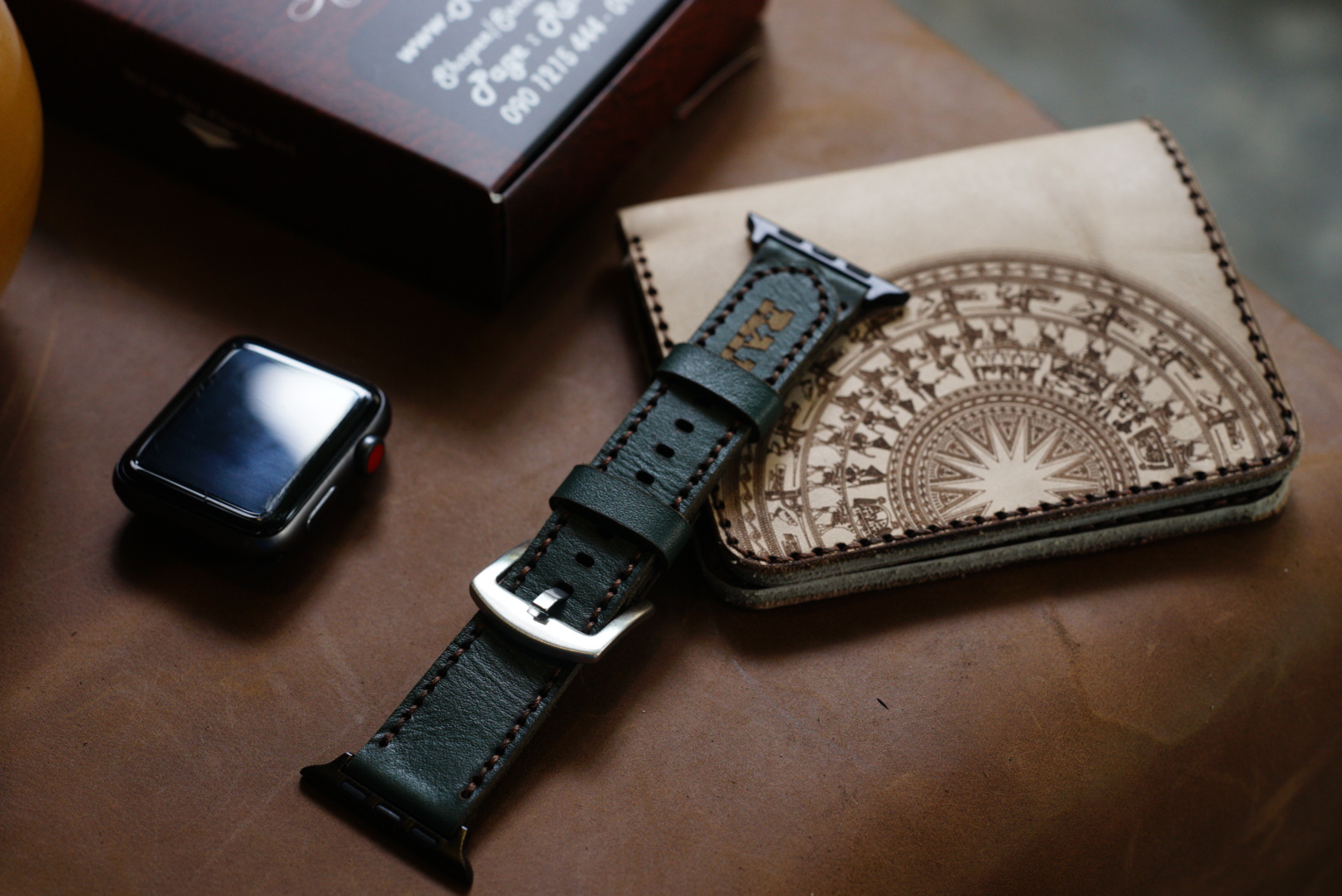 VÍ RAM TRỐNG ĐỒNG DA BÒ THÂT VEGTAN DÁNG NGANG - CHÍNH HÃNG RAM LEATHER