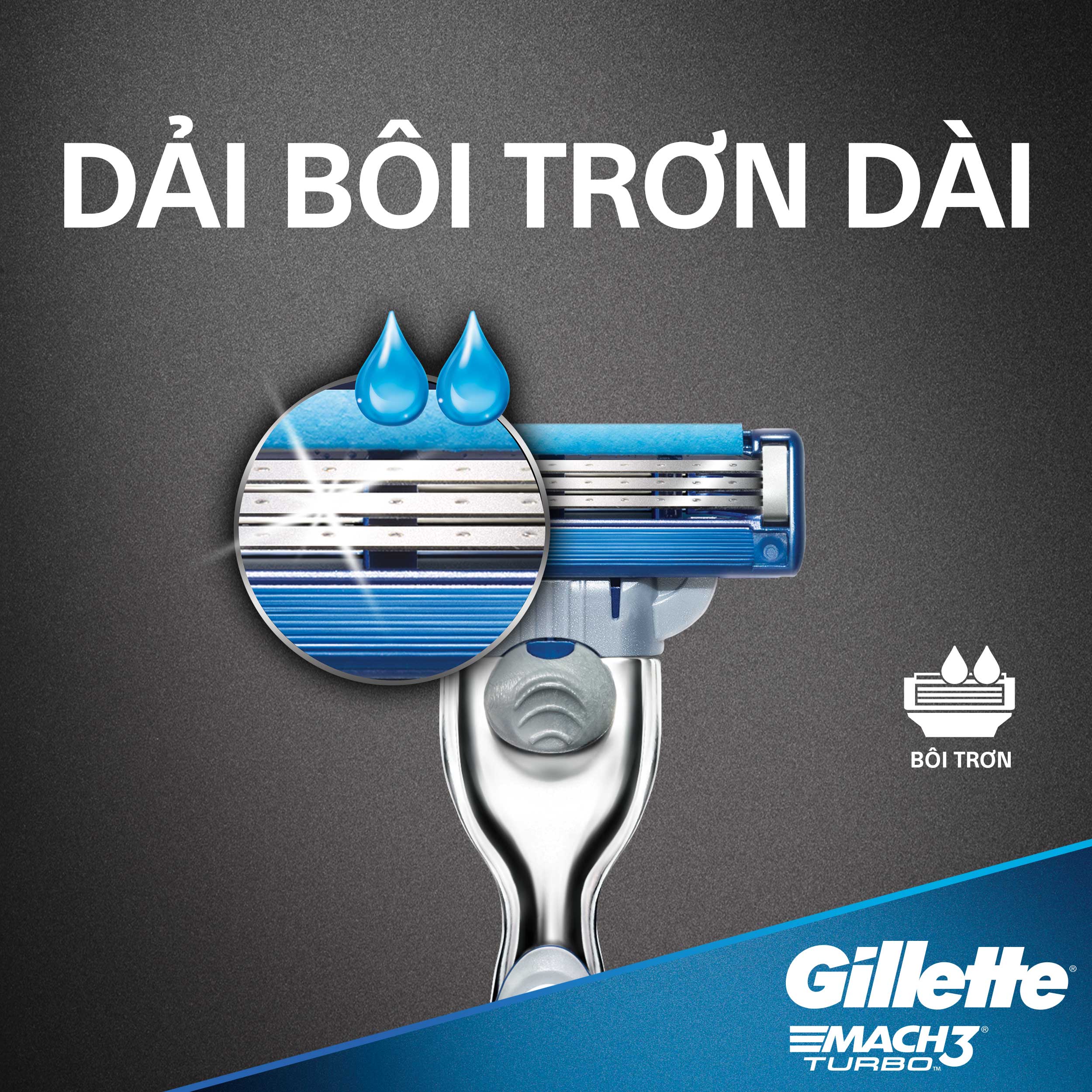 Dao Cạo GILLETTE Mach3 Turbo 3D