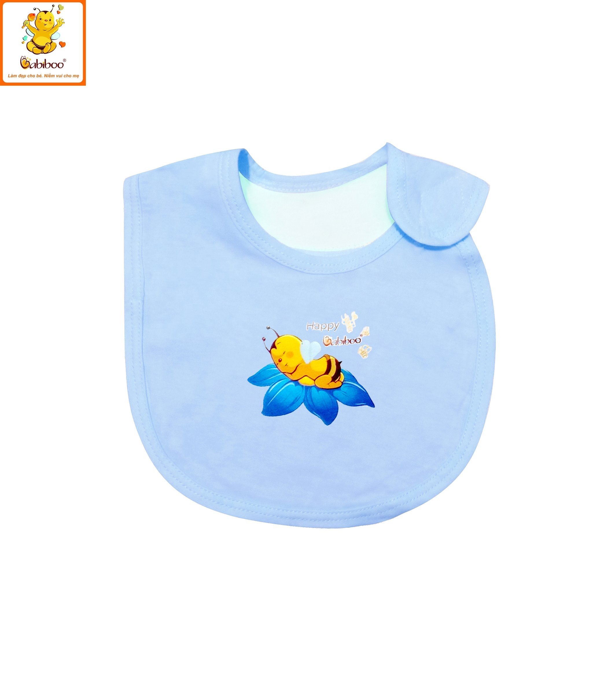 Yếm ăn dặm BABIBOO khăn yếm cho bé ăn dặm, vải cotton 2 lớp BB81