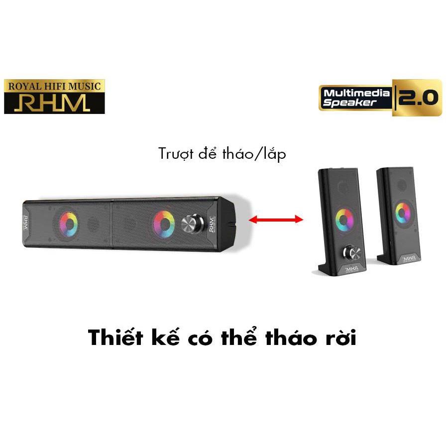 Loa RHM 2.0 - RM116-BT - Tích Hợp Bluetooth 5.0 - Tháo Lắp Tùy Ý - Mới nhất 2022 - Hàng Chính Hãng