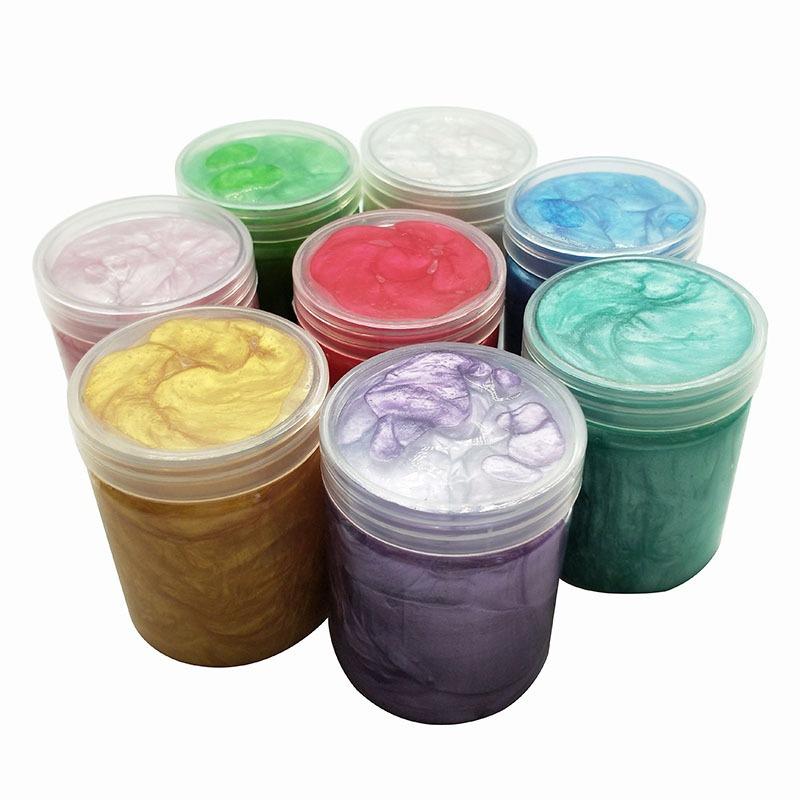 Slime basic bùn đặc đất sét 7 màu nhũ cực đẹp slam squishy