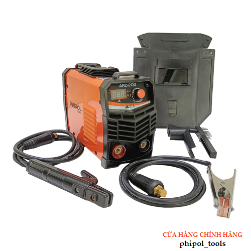 Máy hàn PHIPOL TOOLS ARC 200 mini tặng kèm nhiều phụ kiện, thiết kế nhỏ gọn, máy siêu khoẻ - Hàng Chính Hãng