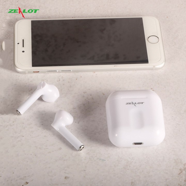 Tai nghe bluetooth Zealot không dây nhét tai, tai phone bluetooth thể thao tương thích hầu hết các thiết bị điện thoại samsung, iphone, xiaomi, oppo... laptop tặng kèm 1 móc khóa chữ Bamboo