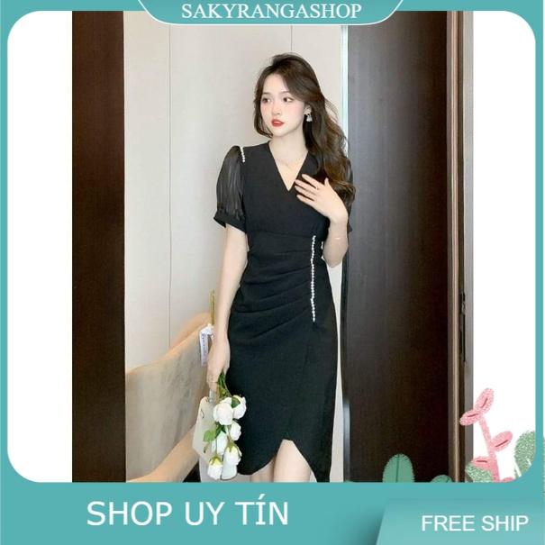 HÀNG NHẬP - ĐẦM LỤA BODY TÀ ĐẮP CHÉO