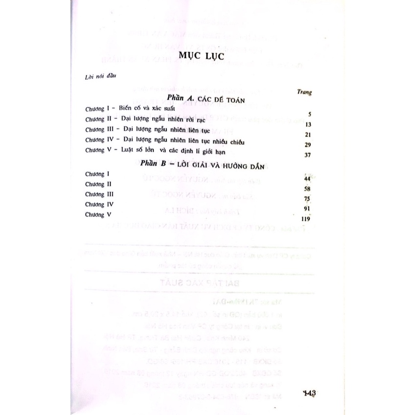 Bài Tập Xác Suất