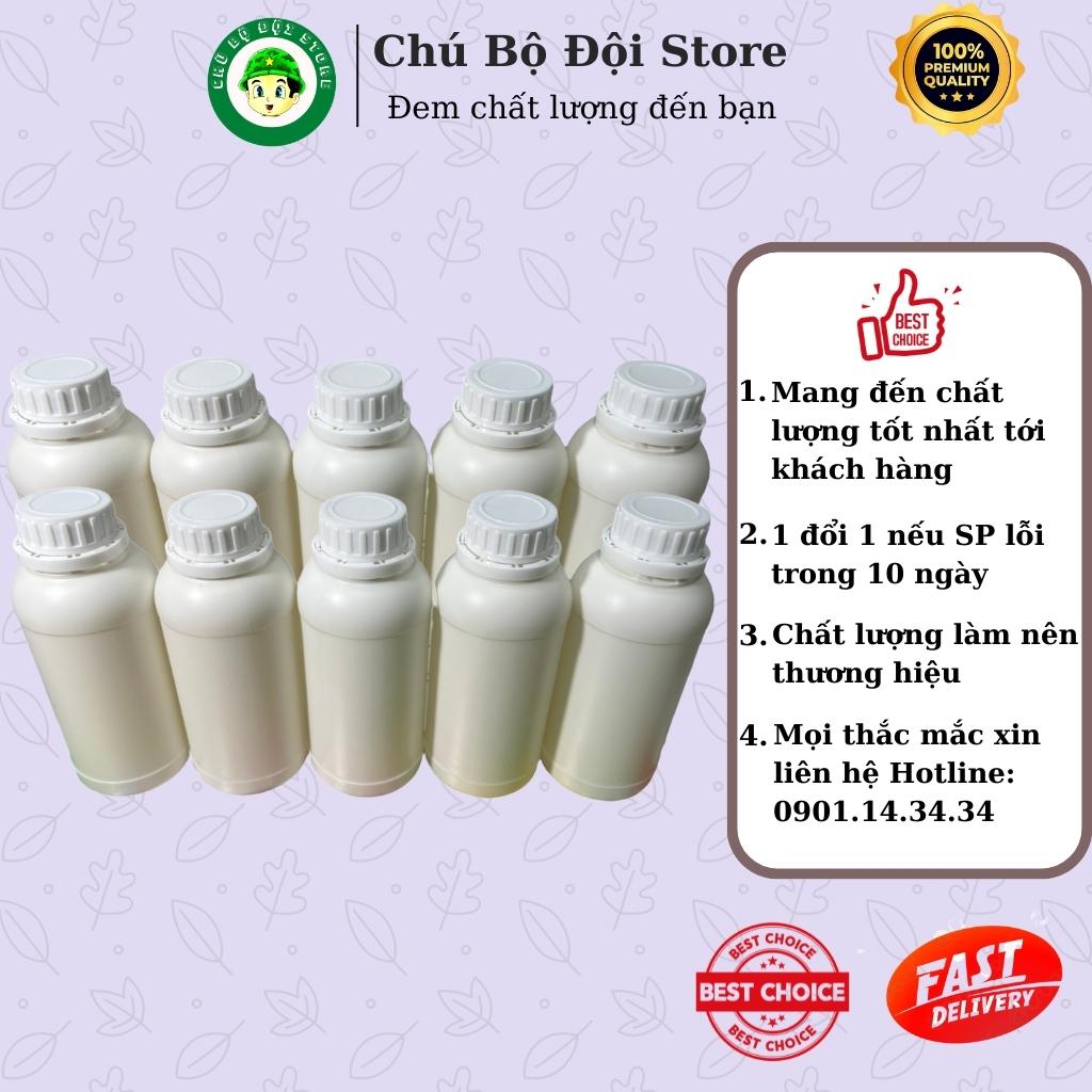 Combo Chai Nhựa HDPE (250ml - 500ml - 1000ml) Có Nắp + Seal Chống Tràn