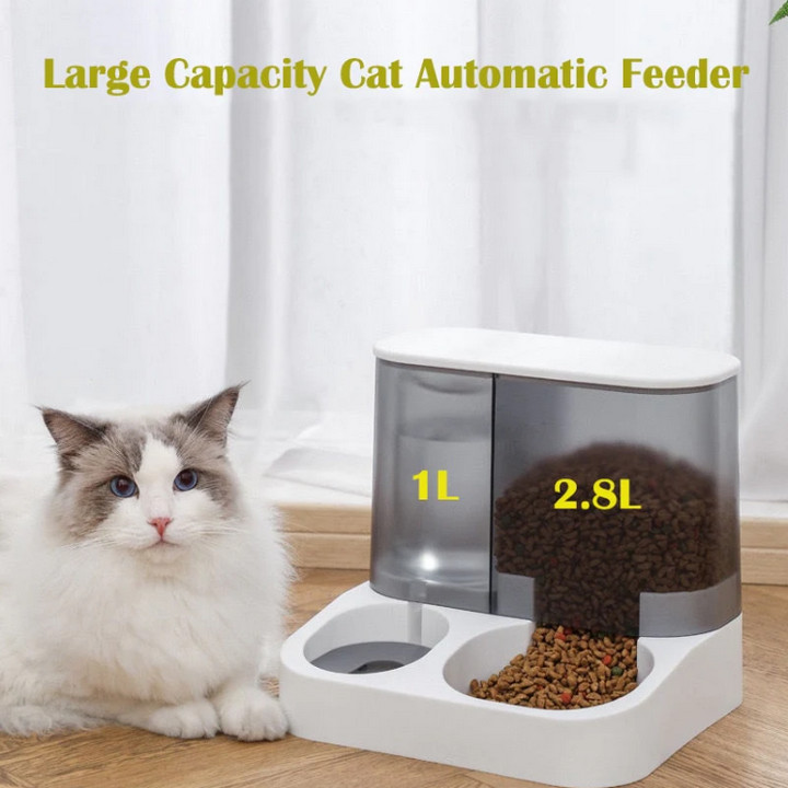 Máy cấp nước, Thức Ăn tự động cho chó, mèo Auto Feeder - Home and Garden