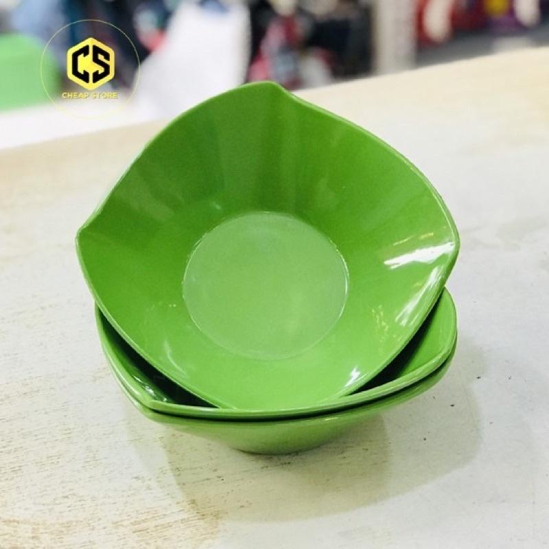 Tô vuông nhựa melamine an toàn, bát phíp vuông, tô chè Việt Nhật 6835