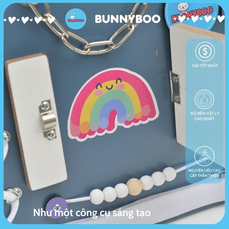 Bảng bận rộn học liệu Montessori giúp bé thông minh BUNNYBOO 29*39cm