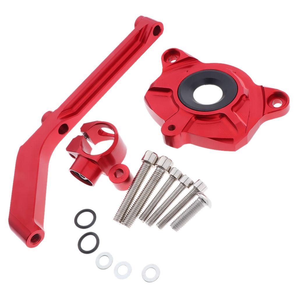 Aluminum Steering Damper Stabilizer, Steering Damper with Mounting Bracket Kit for Kawasaki Z1000 2014-2016