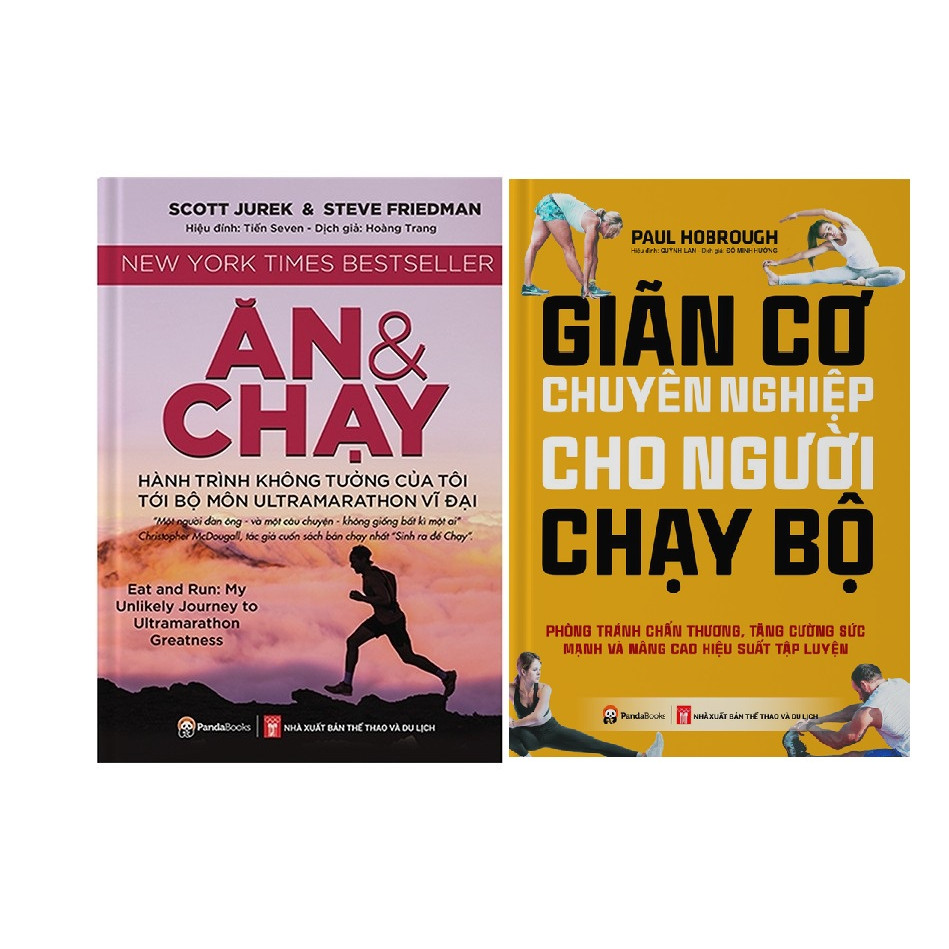 Combo 2 Cuốn Ăn Và Chạy + Giãn Cơ Chuyên Nghiệp Cho Người Chạy Bộ