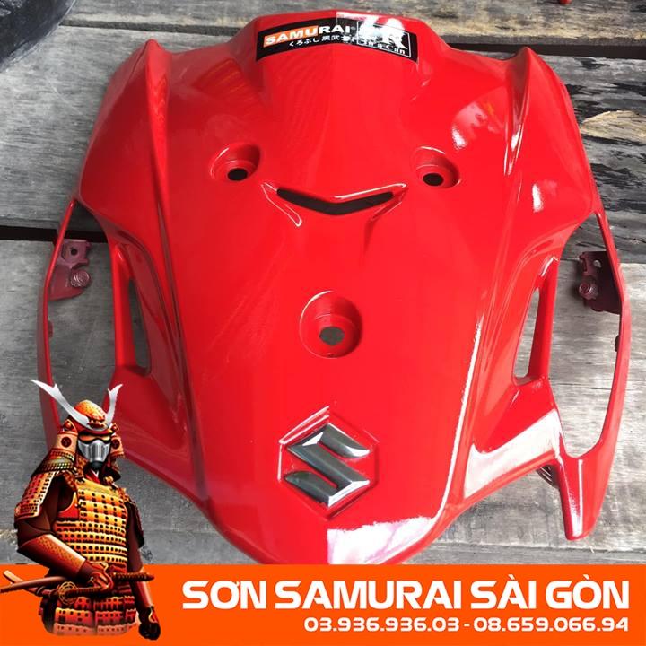 Sơn SAMURAI H722 MÀU ĐỎ chính hãng - Sơn xe máy KUROBUSHI/ SAMURAI SÀI GÒN