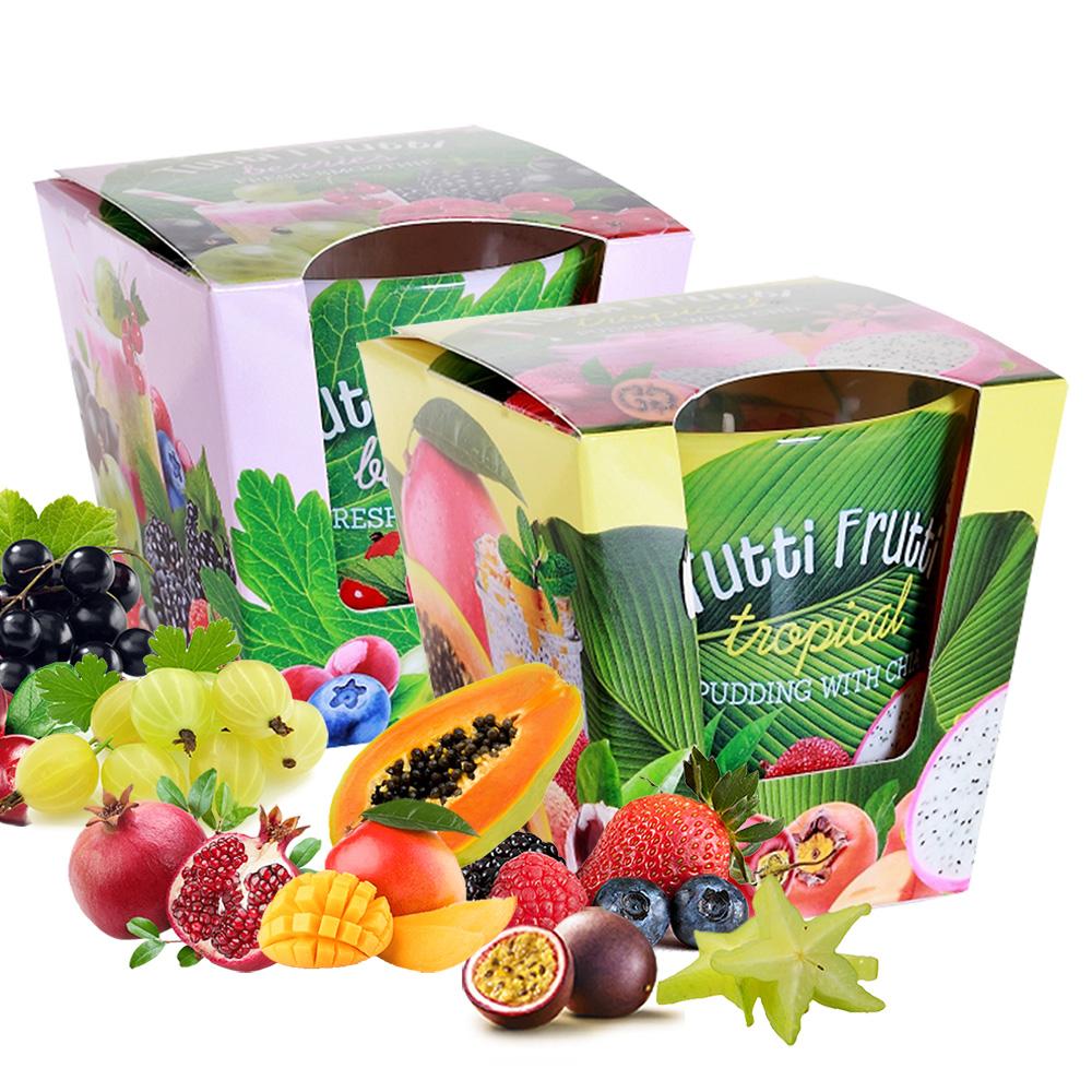 Combo 2 ly nến thơm Bartek nhập khẩu Châu Âu Tutti Frutti 115g - trái cây rừng