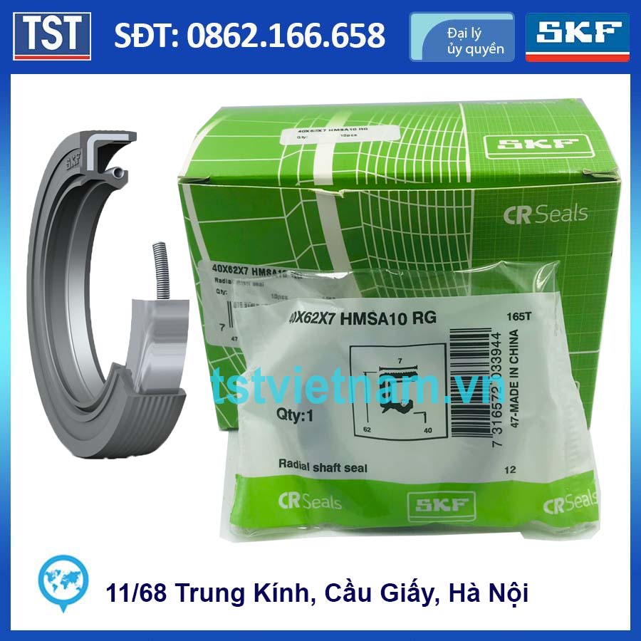 Phớt chắn dầu SKF 40x62x7 HMSA10 RG