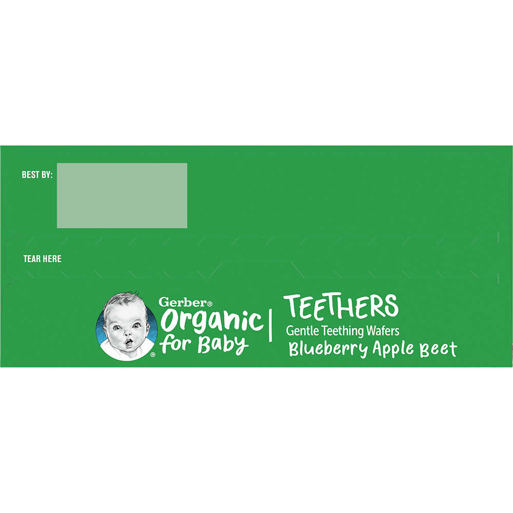 Bánh Gạo Hữu Cơ Gerber Organic vị Việt Quất Táo Củ Cải Đỏ 48g cho trẻ trên 7 tháng tuổi