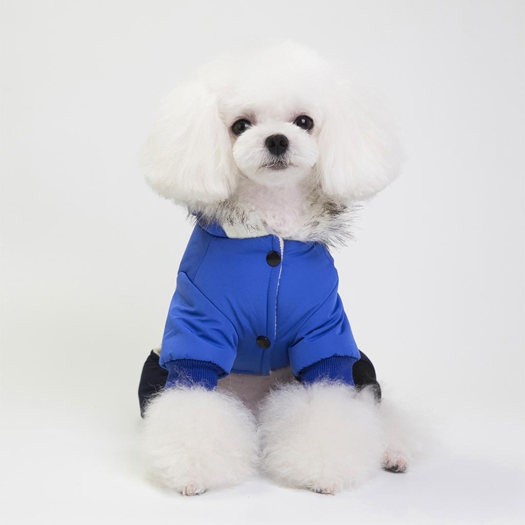 Dog Puppy Pet Hooded Down Jacket Coat Clothes Costume Winter Jumpsuit