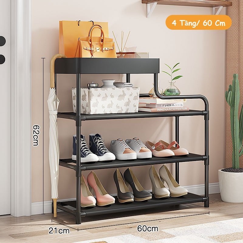 Kệ Đựng giày dép 4 tầng decor, giá đựng đồ đa năng