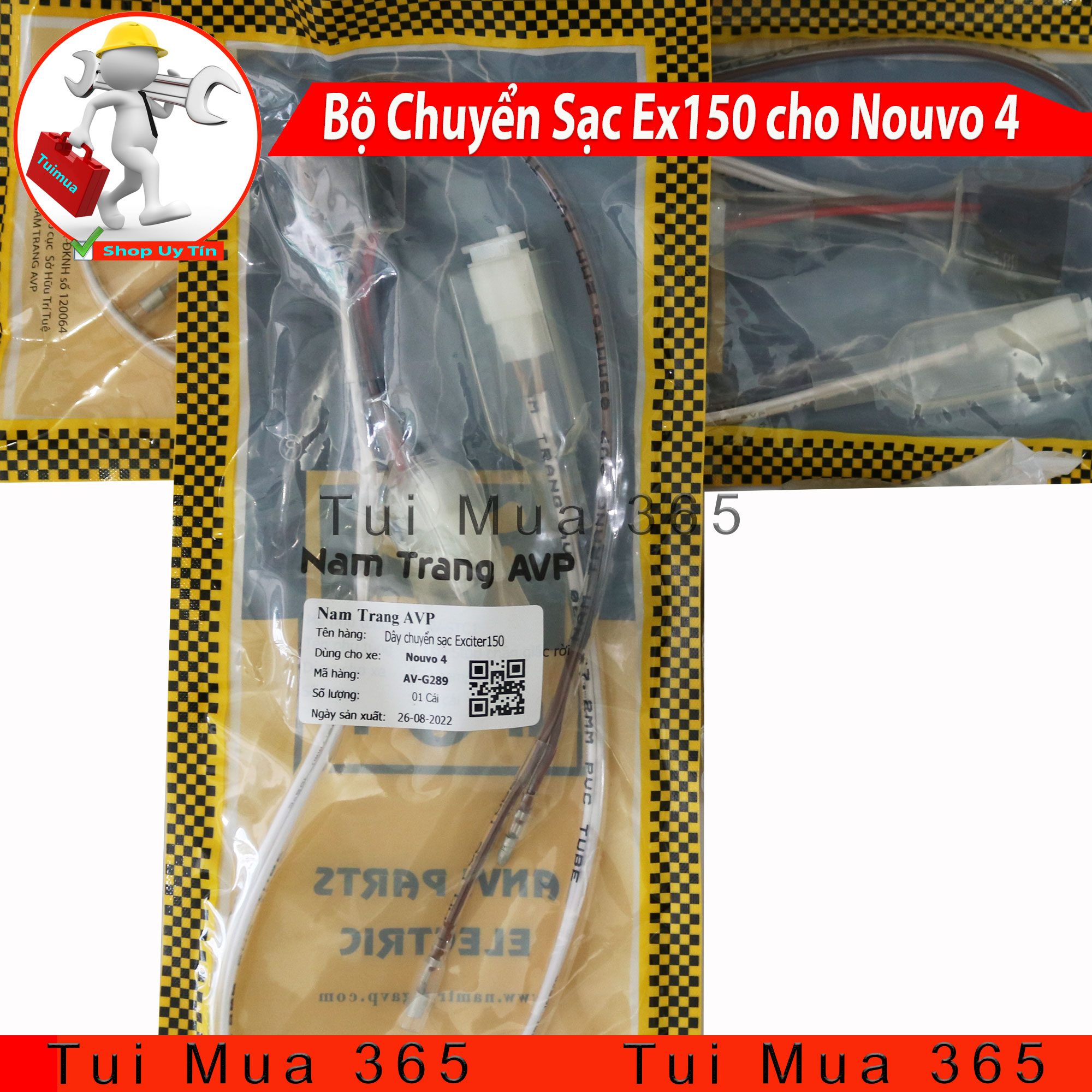 Bộ dây chuyển sạc Exciter 150 cho Nouvo 4, Nouvo LX