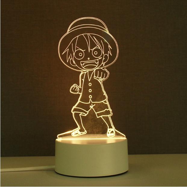 Đèn Ngủ 3D Phát Sáng Hình Nhân Vật Anime, Đèn USB acrylic, Decor Trang Trí, Quà Tặng Sinh Nhật