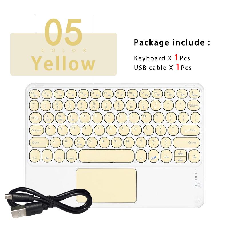 Bàn Phím Bluetooth Không Dây Với Điều Khiển Cảm Ứng, Có Thể Tùy Chỉnh Hàn Quốc, Ả Rập Nhật Bản, Nga, Pháp, Tây Ban Nha bồ Đào Nha