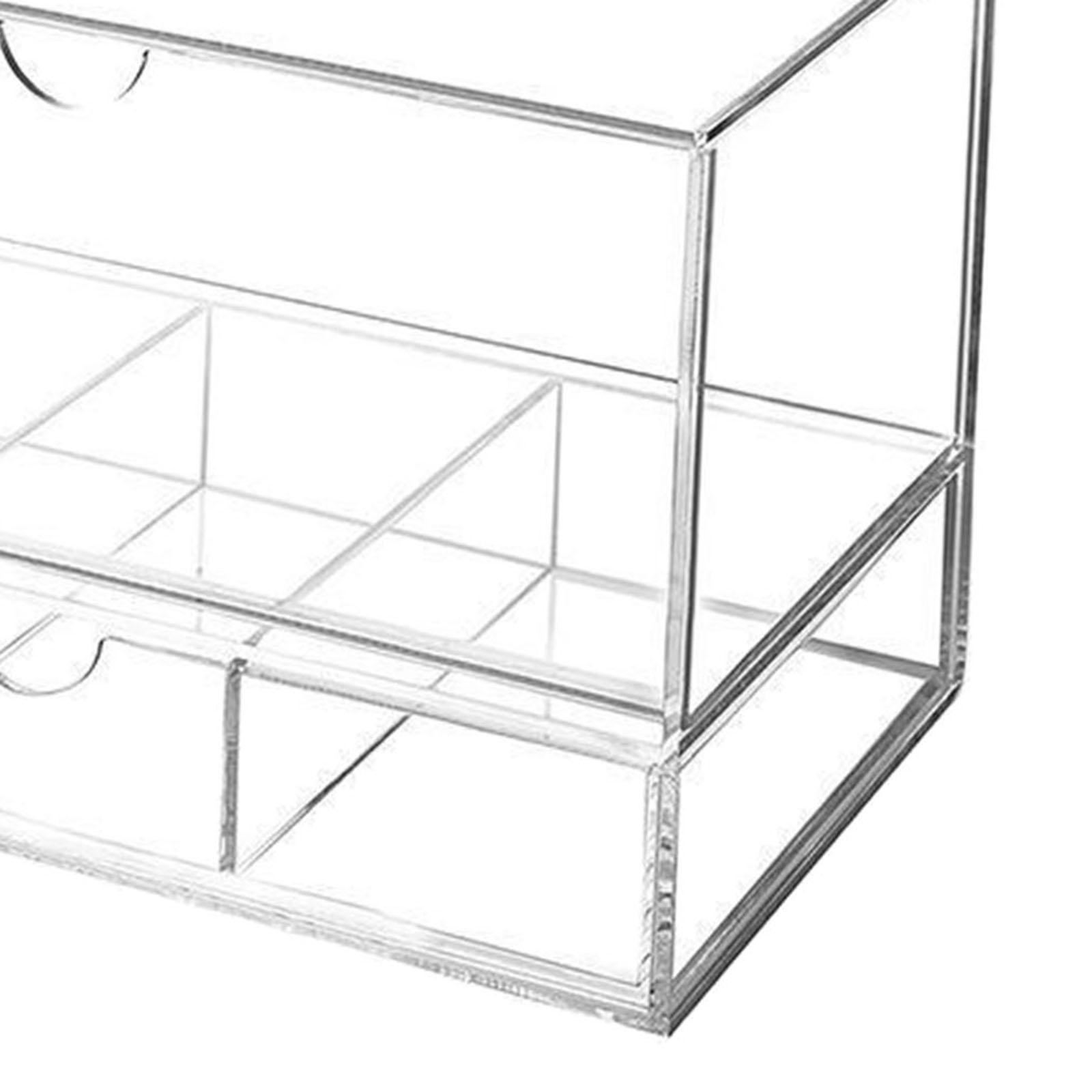 New Acrylic Makeup Organizer Rack Jewelry Holder Storage Box Case Clear