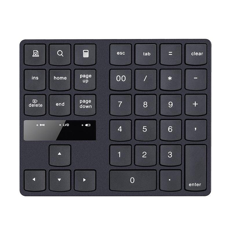 2.4g Wireless Keyboard Charging 35-key Multimedia Black Keypad
