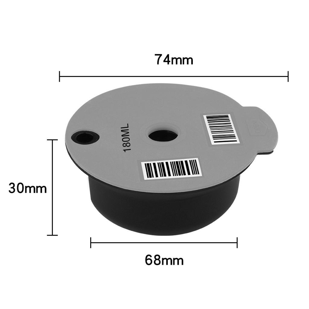 2 Pieces Reusable PP Coffee Capsule Pod Slicone Lid for Bosch