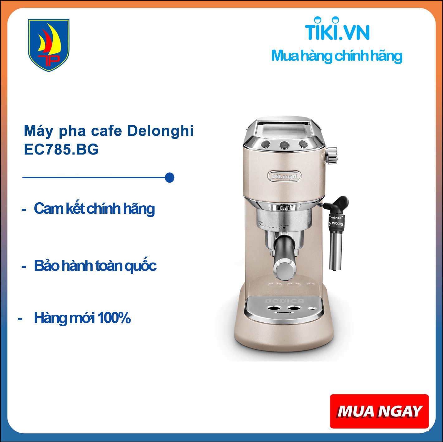 Máy pha cafe Delonghi EC785.BG - Hàng chính hãng