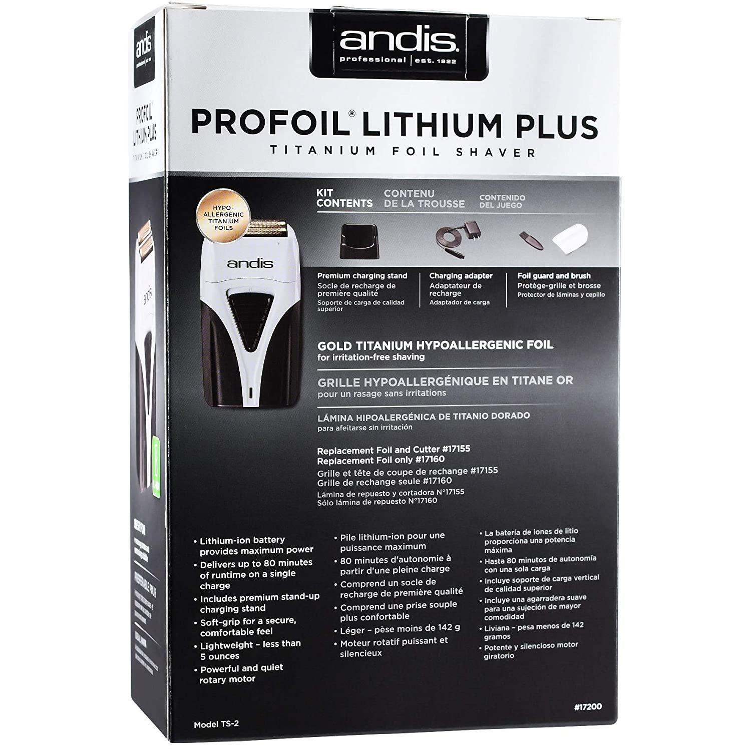 Bản gốc Andis Profoil lithium cộng với 17200 thợ cắt tóc làm sạch máy cạo râu cho nam giới râu râu râu.