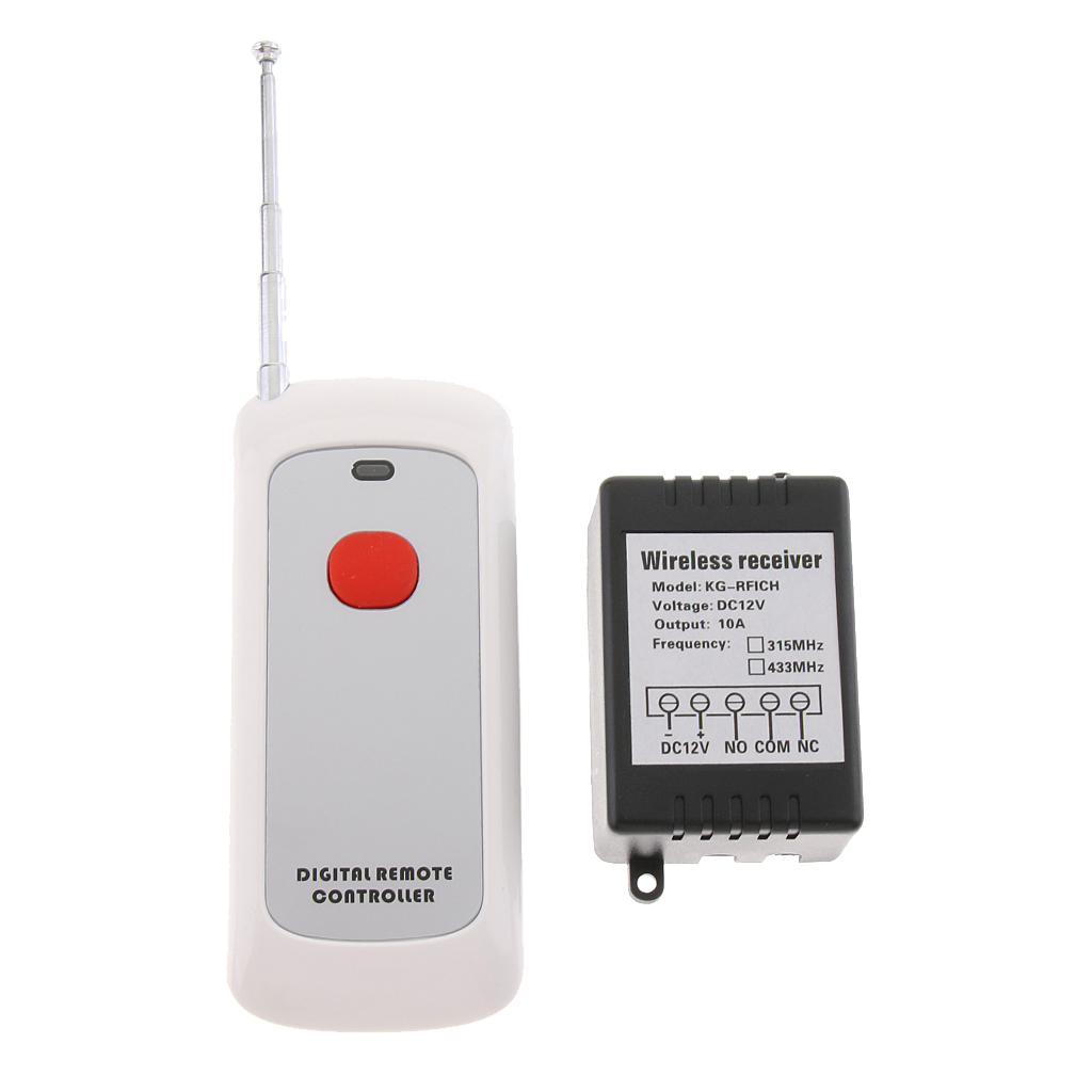 Wireless Remote Control Switch, DC 12V 10A 1000m Long Distance Controller