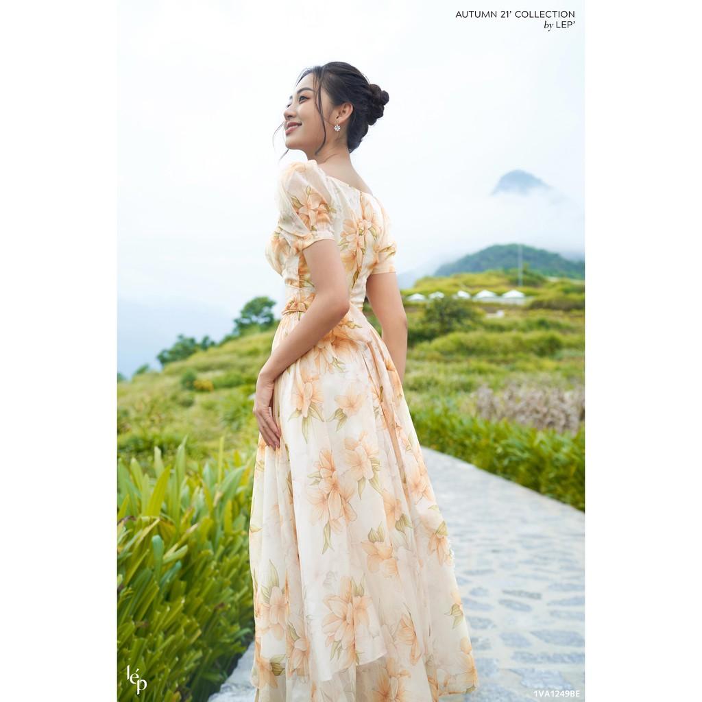 Váy nhún ngực đai eo_1VA1249BE_Lep'