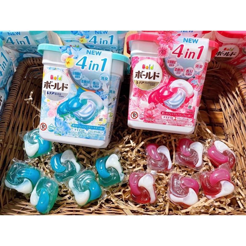 Viên giặt  xả Gelball 4D 4in1 12 viên (Sản phẩm mới 2022) -hàng Nhật Bản-Mẹ và Bé Unmei