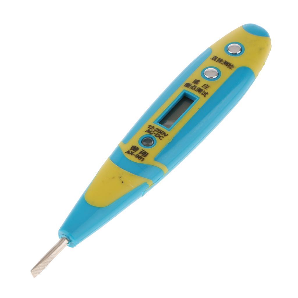 AC/DC Non-Contact Electric Test Pen Digital Voltage Detector Tester 12-250V