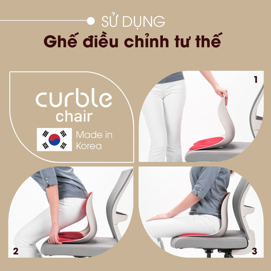 Combo 2 Ghế chỉnh dáng ngồi đúng, chống gù, Curble Wider - Premium Model, dùng cho Nam, Nữ